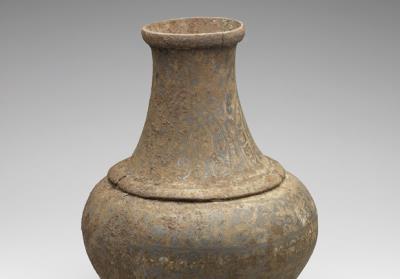 图片[2]-Iron hu jar with animal-mask pattern and silver inlay, Han dynasty (206 BCE-220 CE)-China Archive